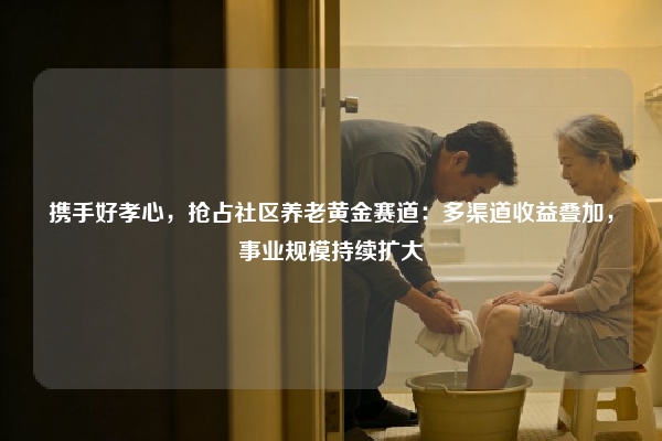 携手好孝心，抢占社区养老黄金赛道：多渠道收益叠加，事业规模持续扩大