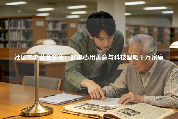社区养老黄金赛道:好孝心用善意与科技温暖千万家庭