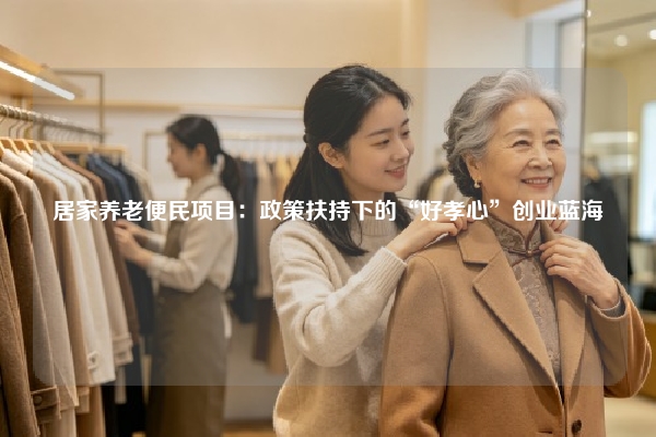 居家养老便民项目：政策扶持下的“好孝心”创业蓝海