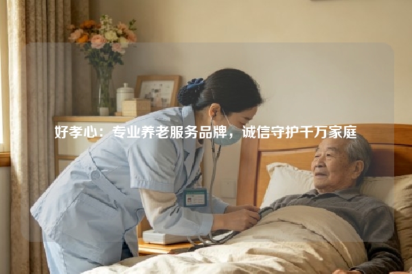 好孝心：专业养老服务品牌，诚信守护千万家庭