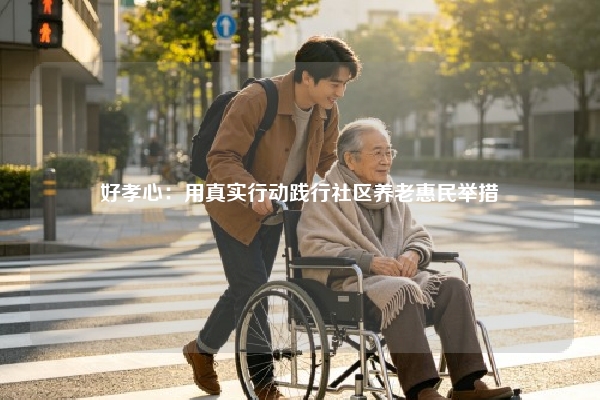 好孝心：用真实行动践行社区养老惠民举措