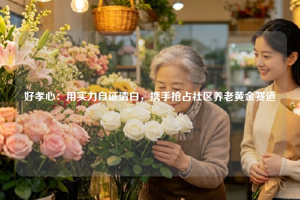 好孝心：用实力自证清白，携手抢占社区养老黄金赛道
