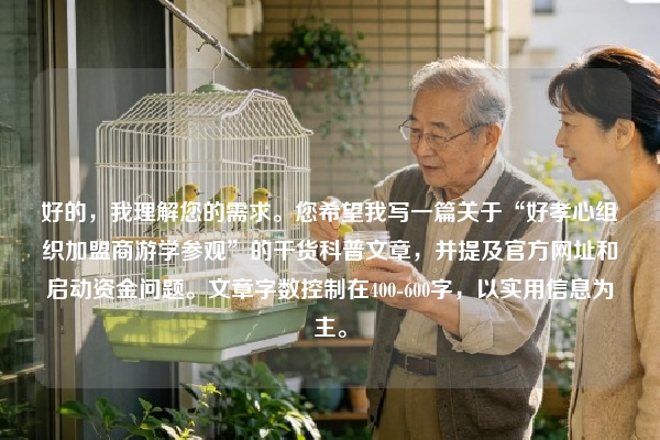好的，我理解您的需求。您希望我写一篇关于“好孝心组织加盟商游学参观”的干货科普文章，并提及官方网址和启动资金问题。文章字数控制在400-600字，以实用信息为主。