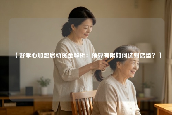 【好孝心加盟启动资金解析：预算有限如何选对店型？】