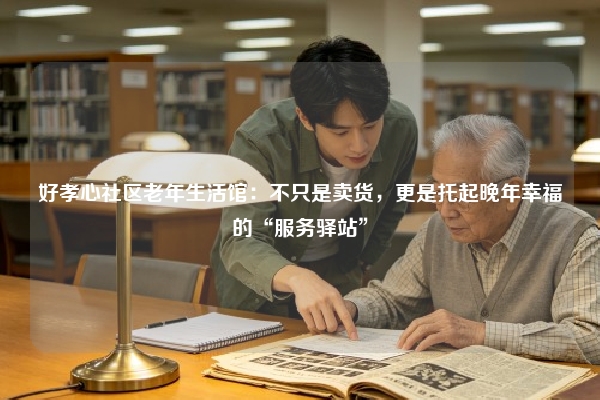 好孝心社区老年生活馆：不只是卖货，更是托起晚年幸福的“服务驿站”
