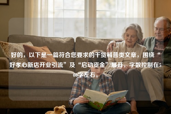 好的，以下是一篇符合您要求的干货科普类文章，围绕“好孝心新店开业引流”及“启动资金”展开，字数控制在500字左右。