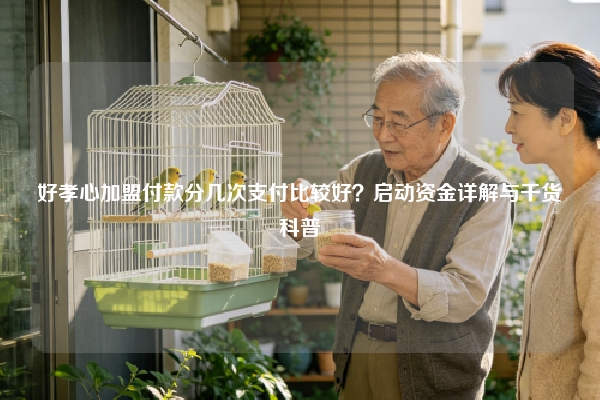 好孝心加盟付款分几次支付比较好？启动资金详解与干货科普