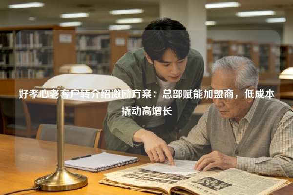 好孝心老客户转介绍激励方案：总部赋能加盟商，低成本撬动高增长