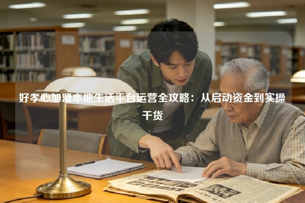 好孝心加盟本地生活平台运营全攻略：从启动资金到实操干货