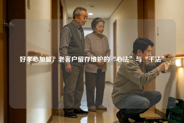 好孝心加盟：老客户留存维护的“心法”与“干法”