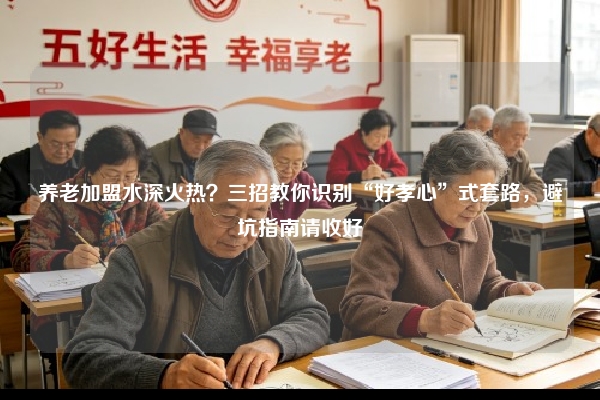 养老加盟水深火热？三招教你识别“好孝心”式套路，避坑指南请收好