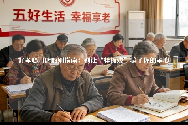 好孝心门店甄别指南：别让“样板戏”骗了你的孝心