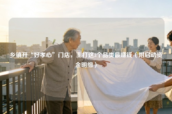 乡镇开“好孝心”门店，主打这3个品类最赚钱（附启动资金明细）